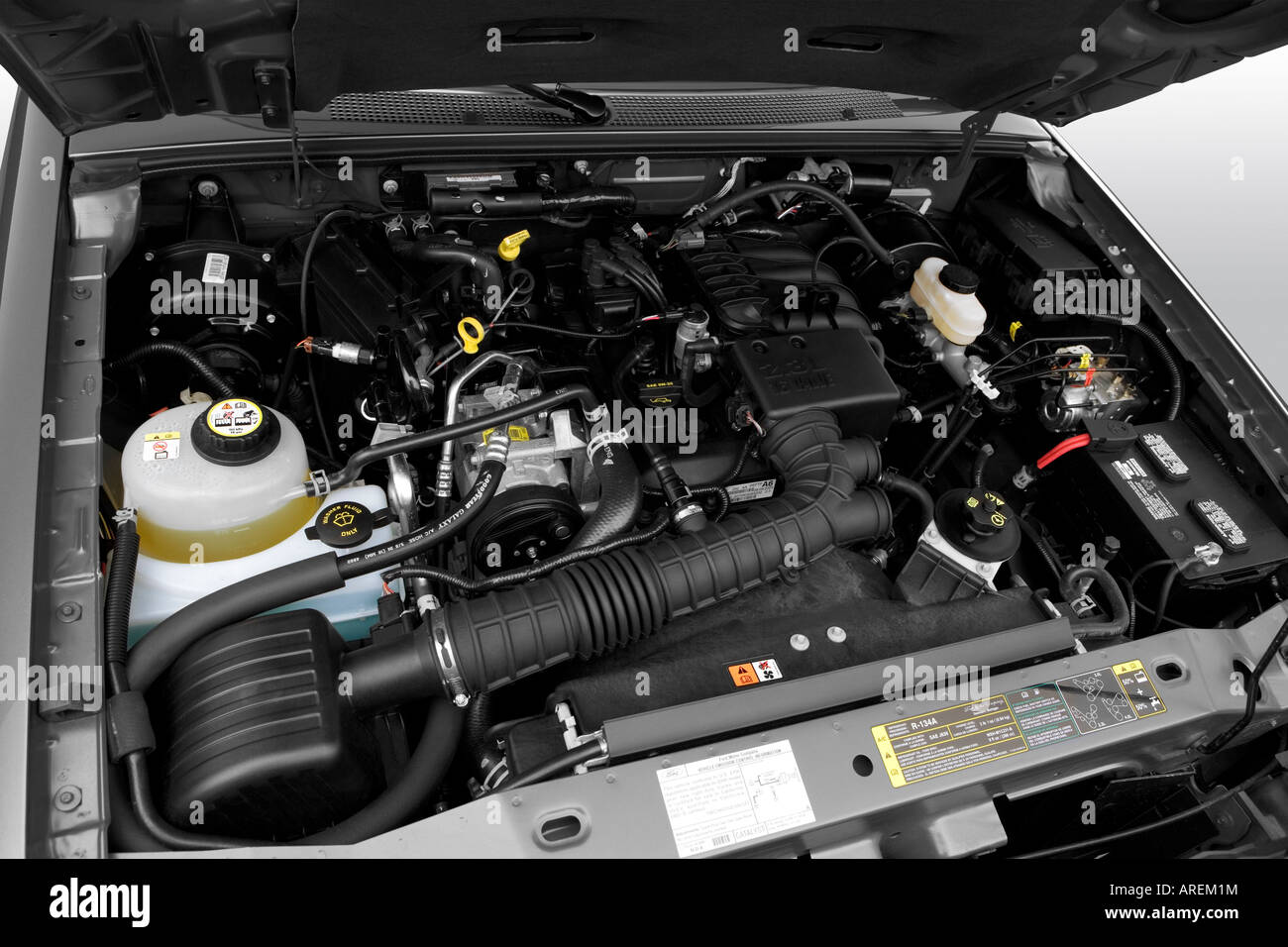 2006 Ford Ranger XL in Gray - Engine Stock Photo - Alamy