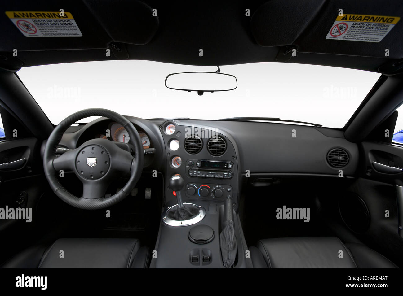 2006 Dodge Viper SRT 10 Coupe in Blue Dashboard center console