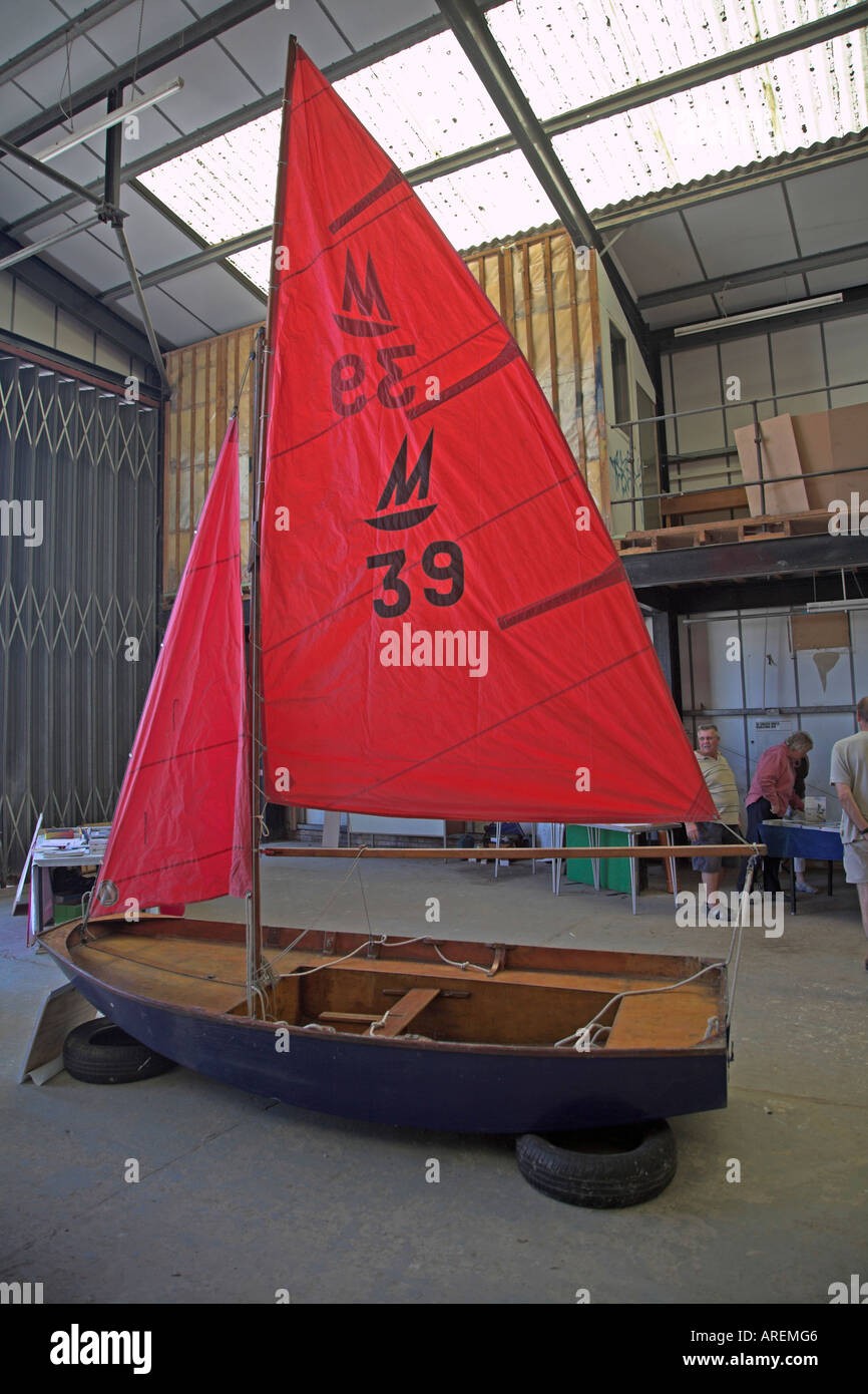Very early example of Mirror sailing dinghy boat Woodbridge Maritime