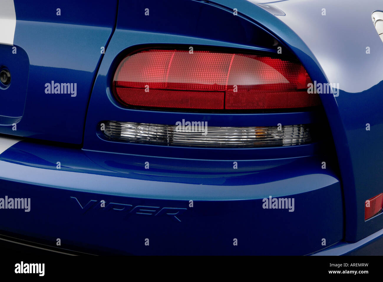 2006 Dodge Viper SRT-10 Coupe in Blue - Tail light Stock Photo