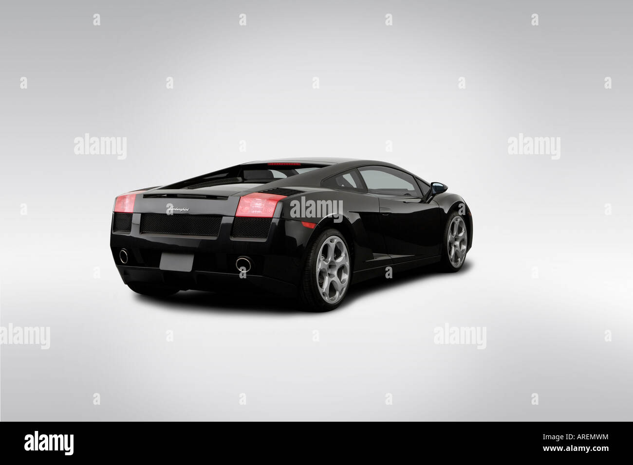 2005 Lamborghini Gallardo In Black Rear Angle View Stock Photo Alamy