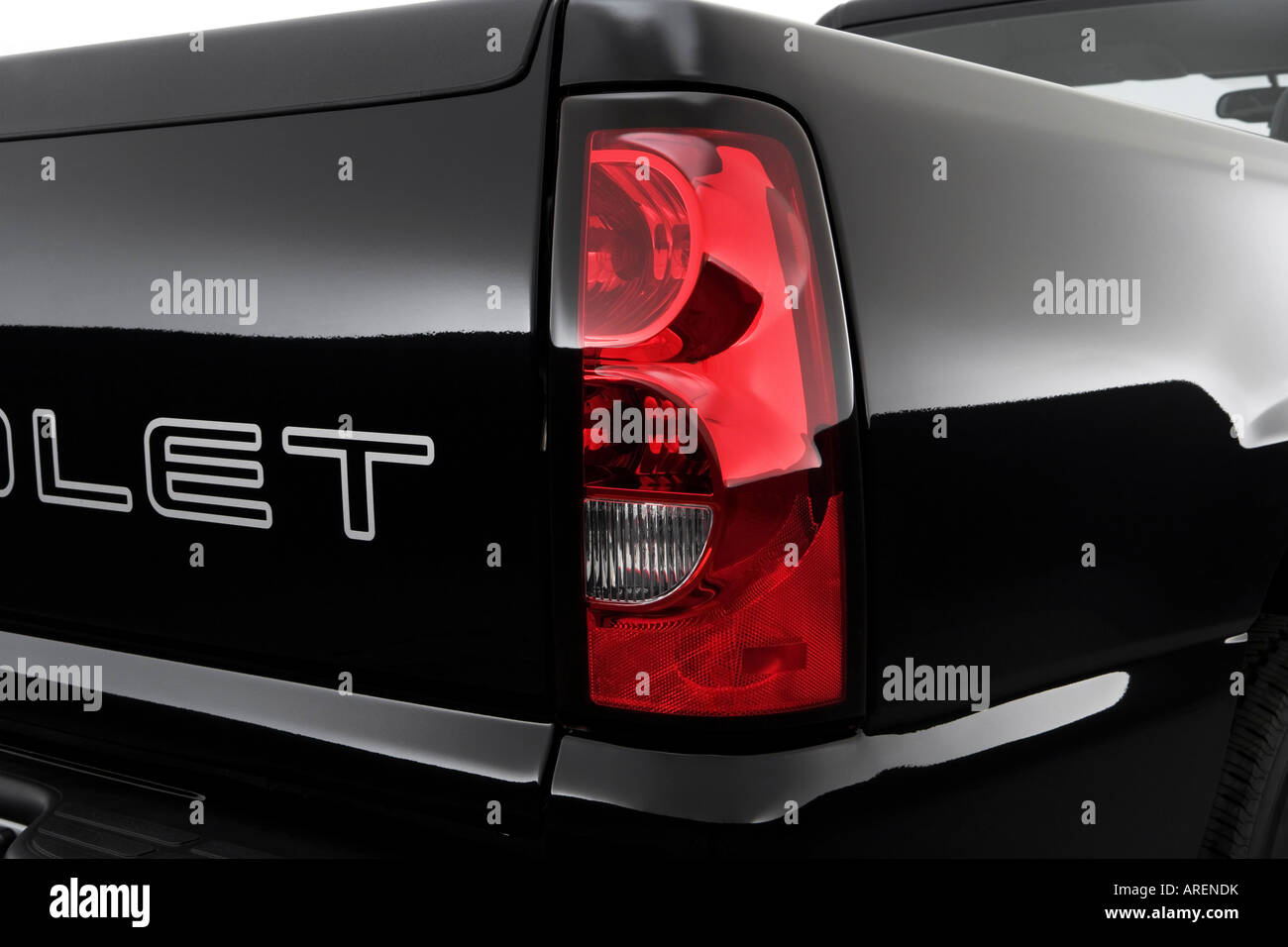 2006 Chevrolet Silverado 1500 WT in Black - Tail light Stock Photo - Alamy