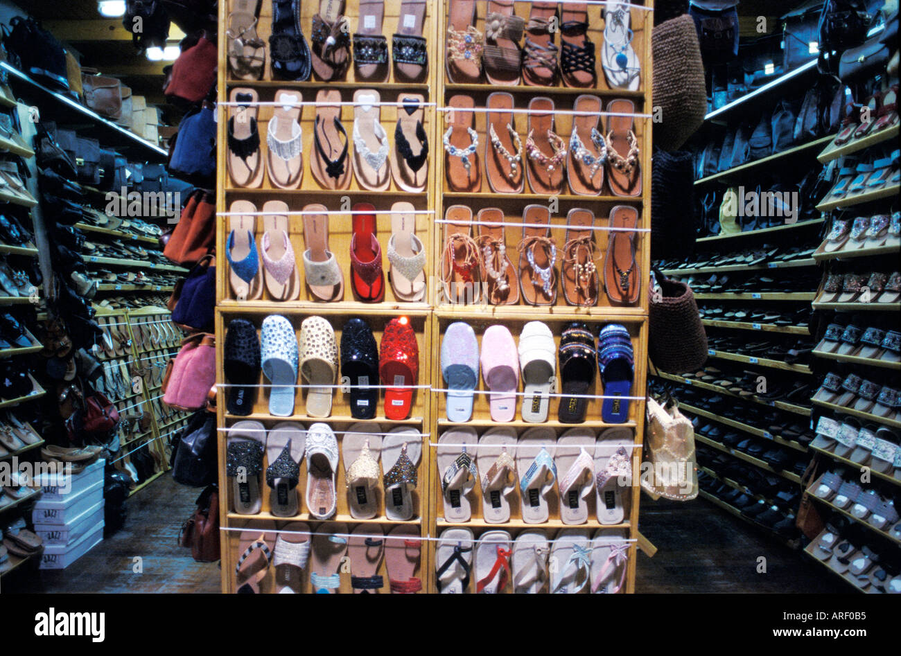 Leather Sandals sold in Monastiraki market central Athens Greece Stock  Photo - Alamy