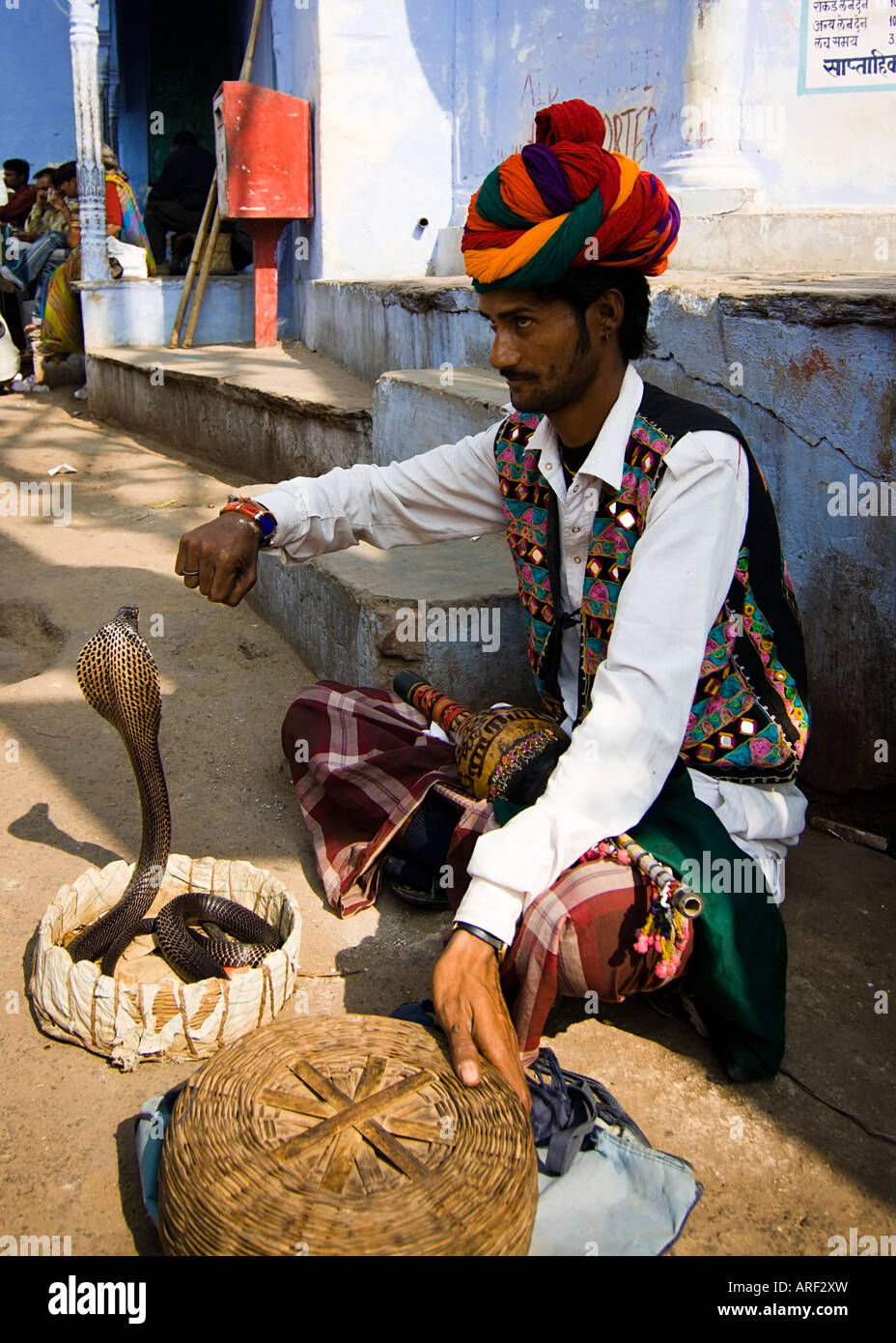 Indian snake charmer turban pushkar hi-res stock photography and images -  Alamy
