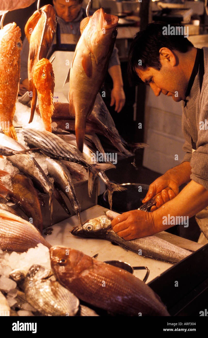 Athens central meat and fish market hires stock photography and images Alamy
