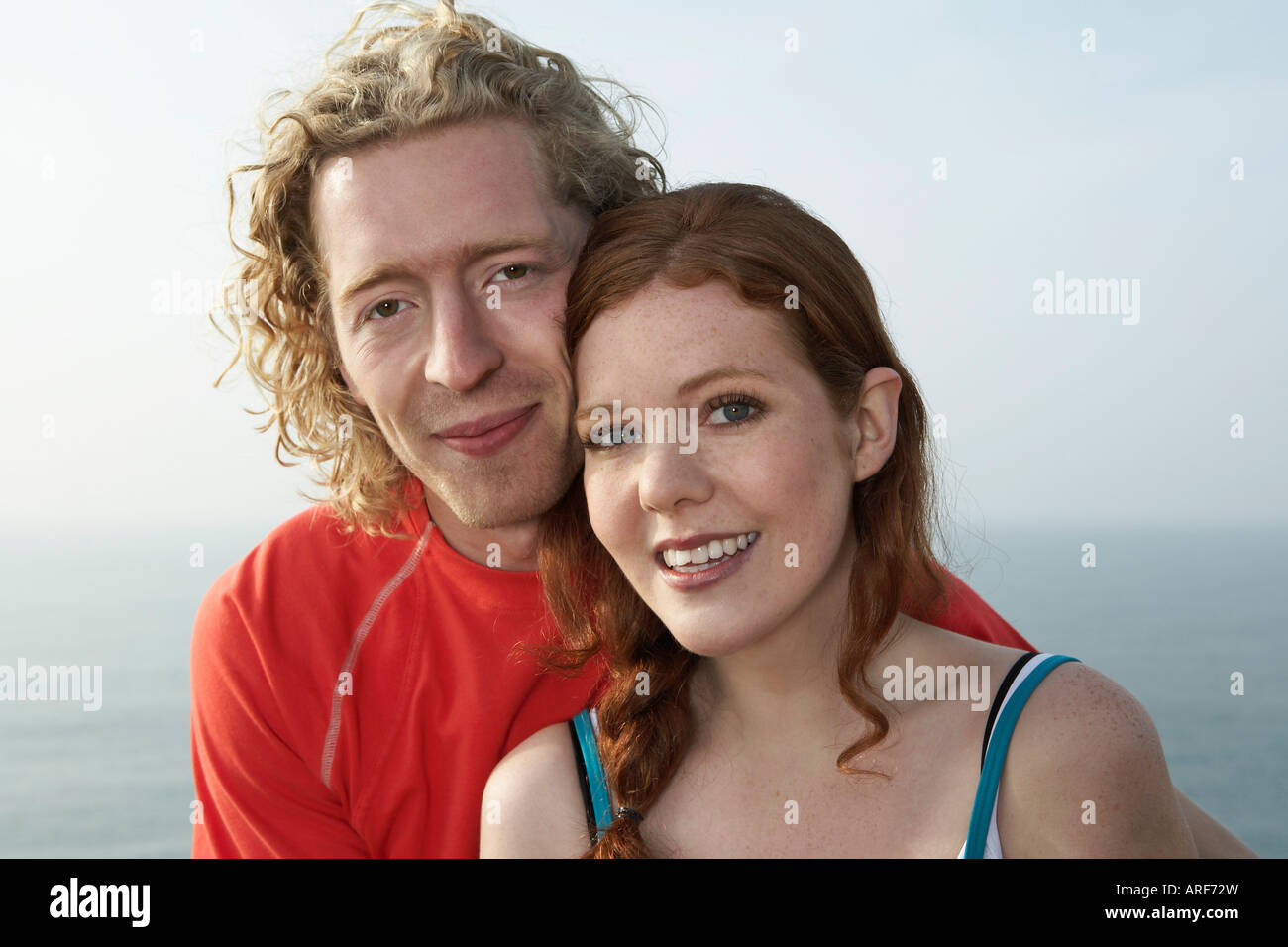 Portrait of a young man and Woman Stock Photo
