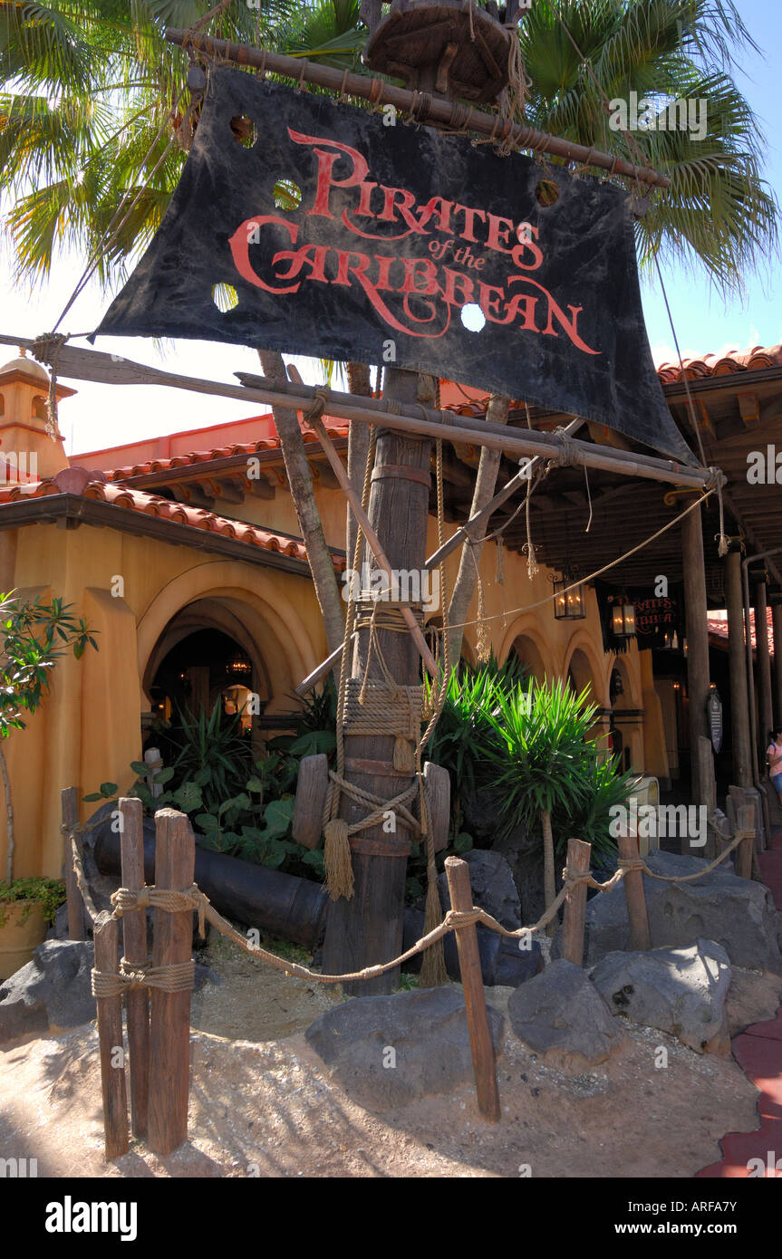 Pirates of the Caribbean ride at Walt Disney World Florida USA Stock Photo Alamy