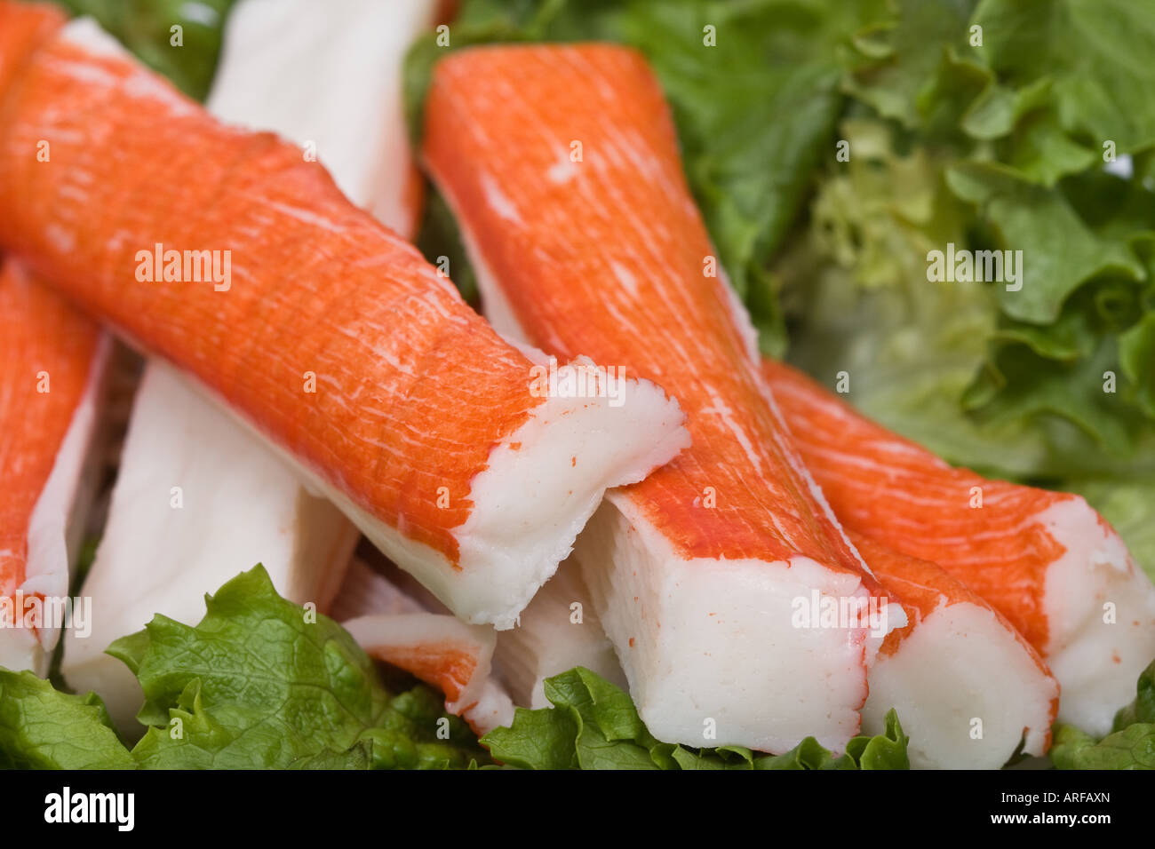 Surimi crab stick imitation crab meat seafood sea food fish meal studio