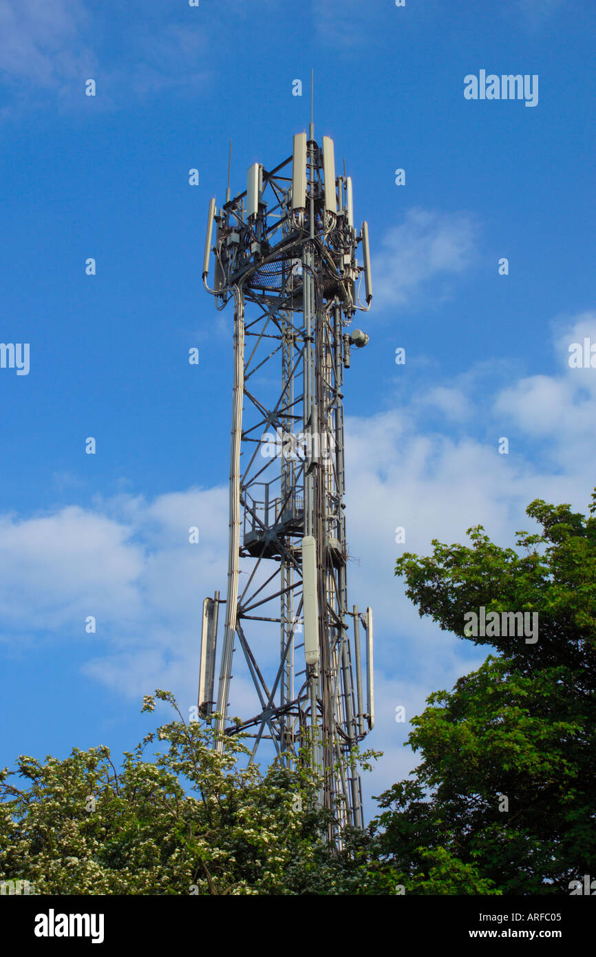 telecommunications mast Stock Photo