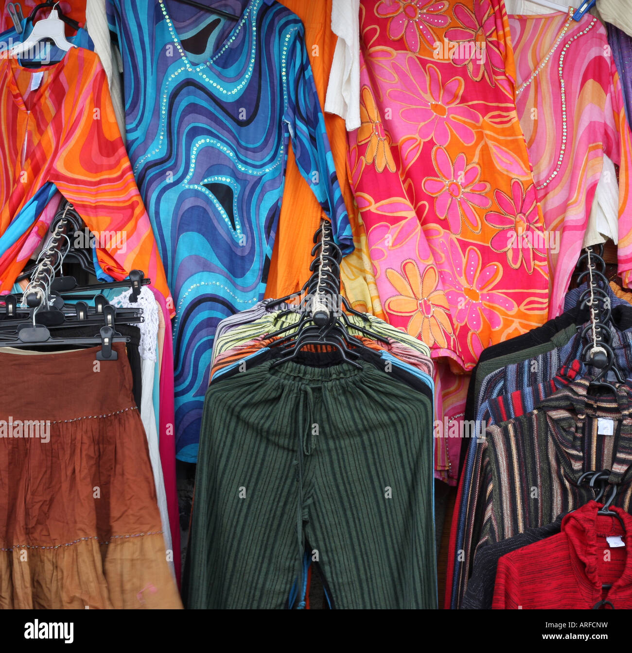 Colorful Clothes Stock Photo Alamy