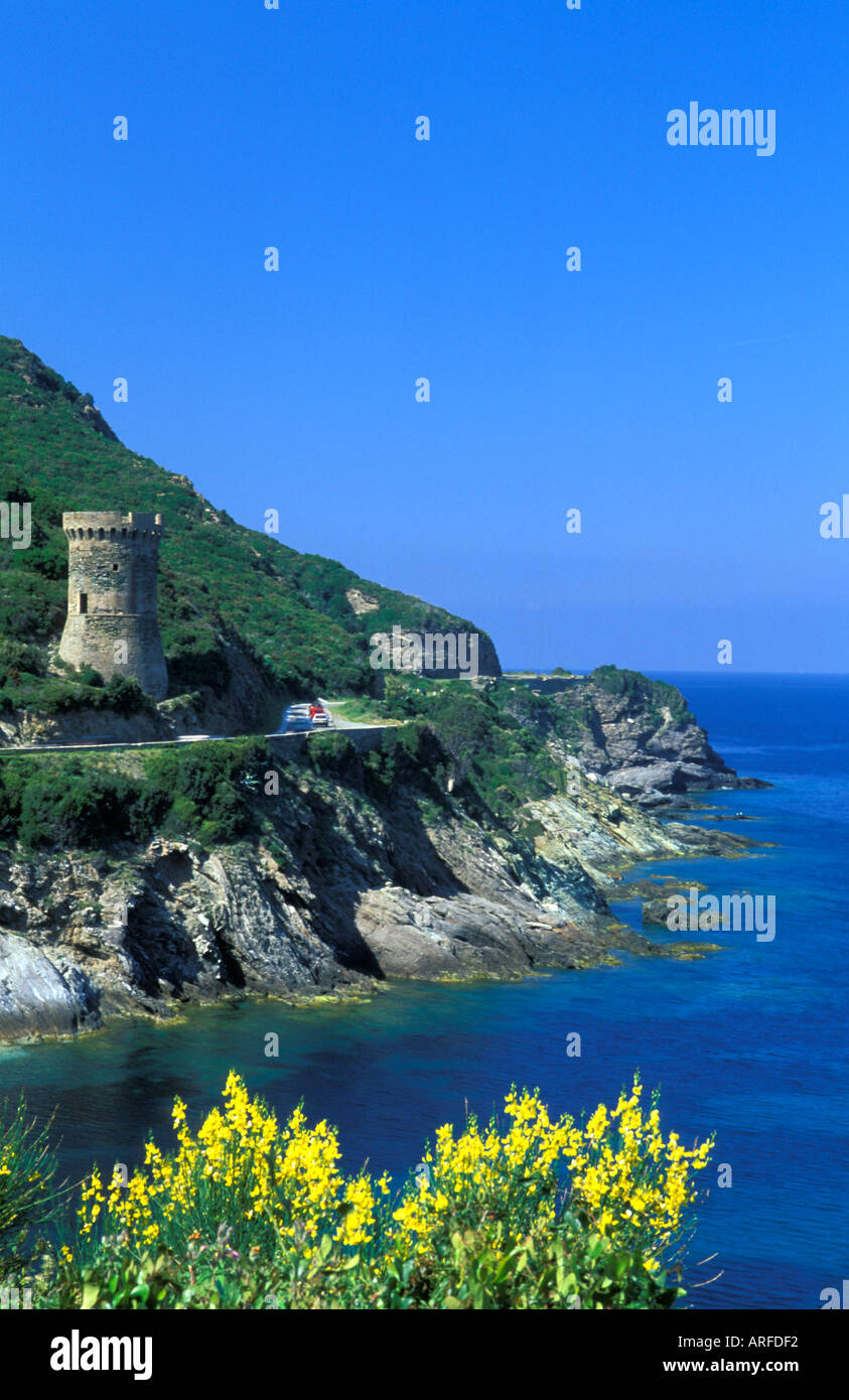 Tour de Losse Corsica France Stock Photo