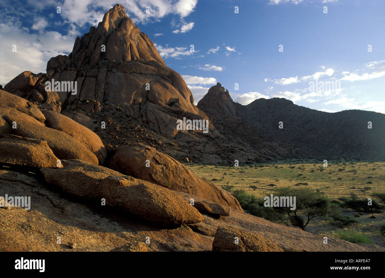 Mountain Spitzkoppe in Namib Desert near Usakos Namibia Stock Photo