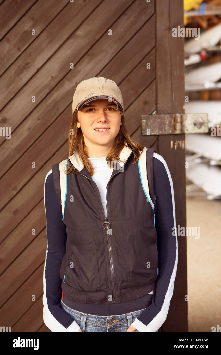 Adult female boat hat camera hi-res stock photography and images - Alamy