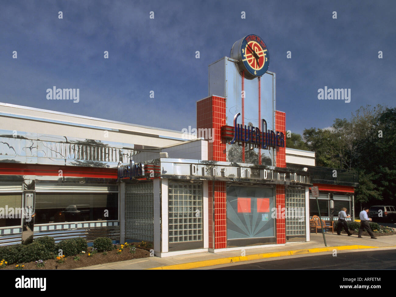 Silver Diner at Baron Cameron Ave in Reston Virginia USA Stock Photo Alamy