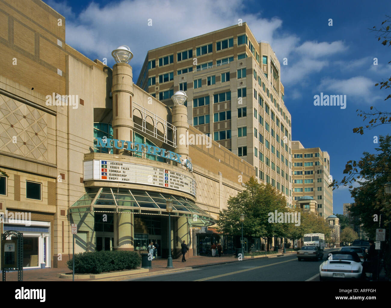 Movie theatre office buildings at Reston Town Center Virginia USA Stock