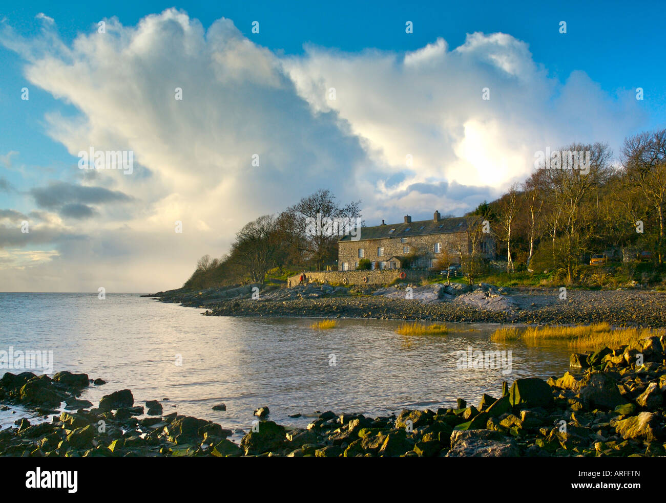 Jenny Brown's Point, near Silverdale, Lancashire, England UK Stock