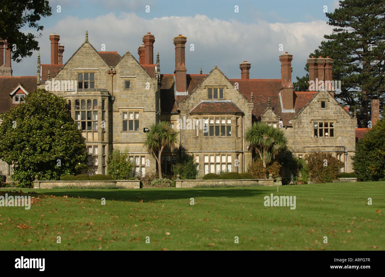 Borde Hill Gardens house in Sussex UK Stock Photo