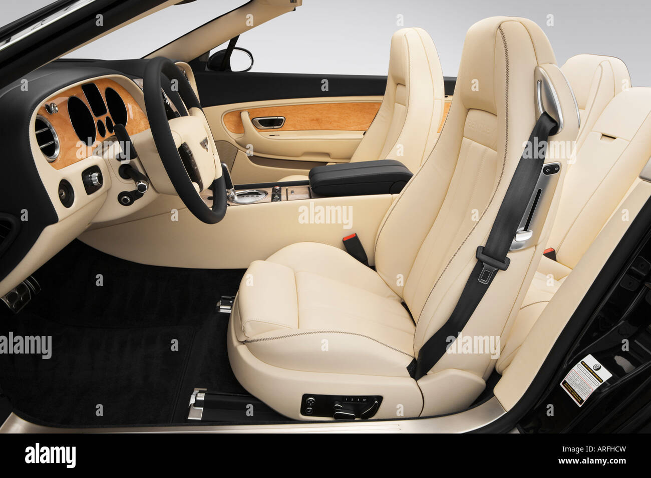 2007 Bentley Continental GTC in Blue - Front seats Stock Photo