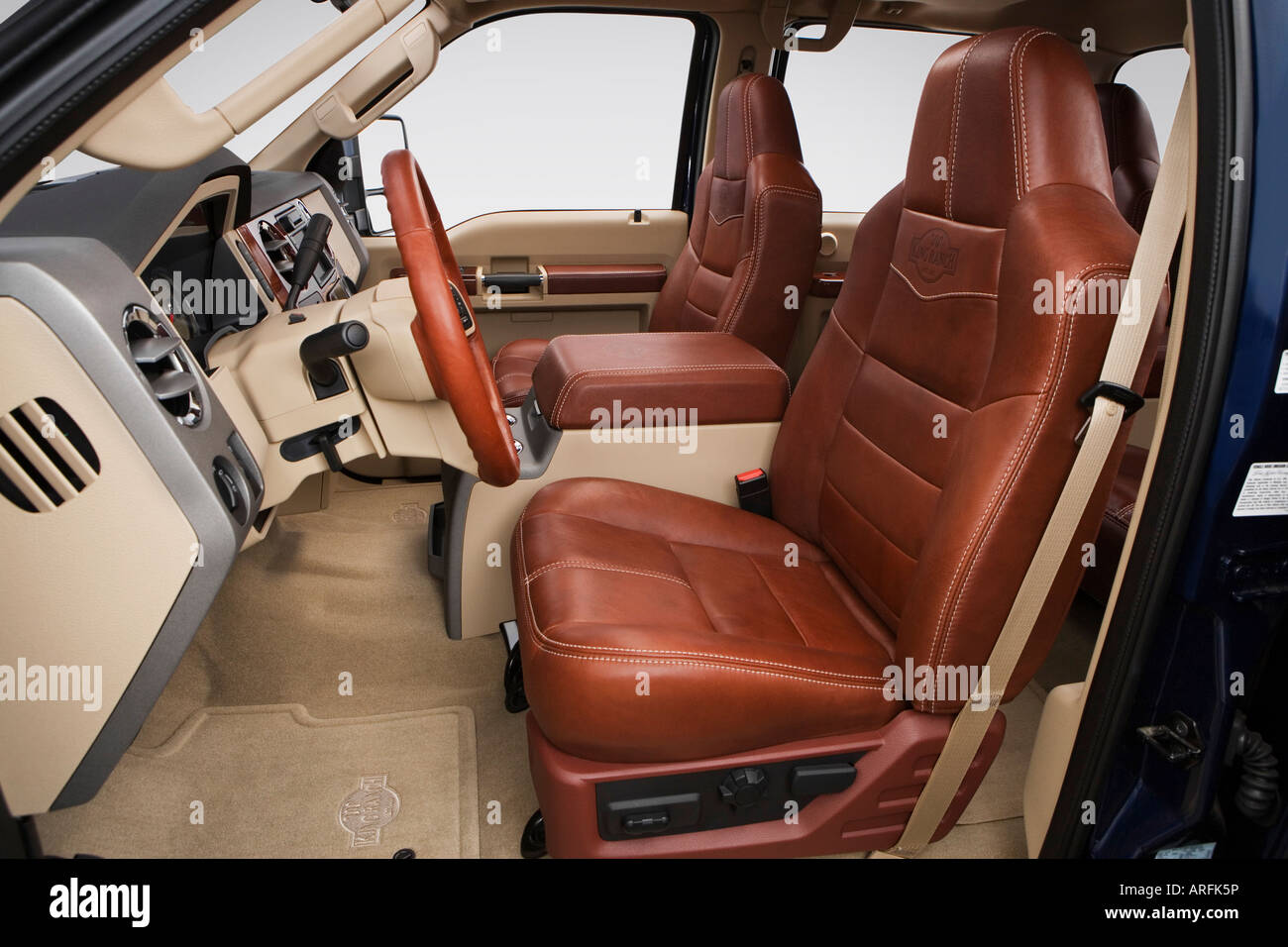 2008 Ford F 350 Sd King Ranch Drw In Blue Front Seats