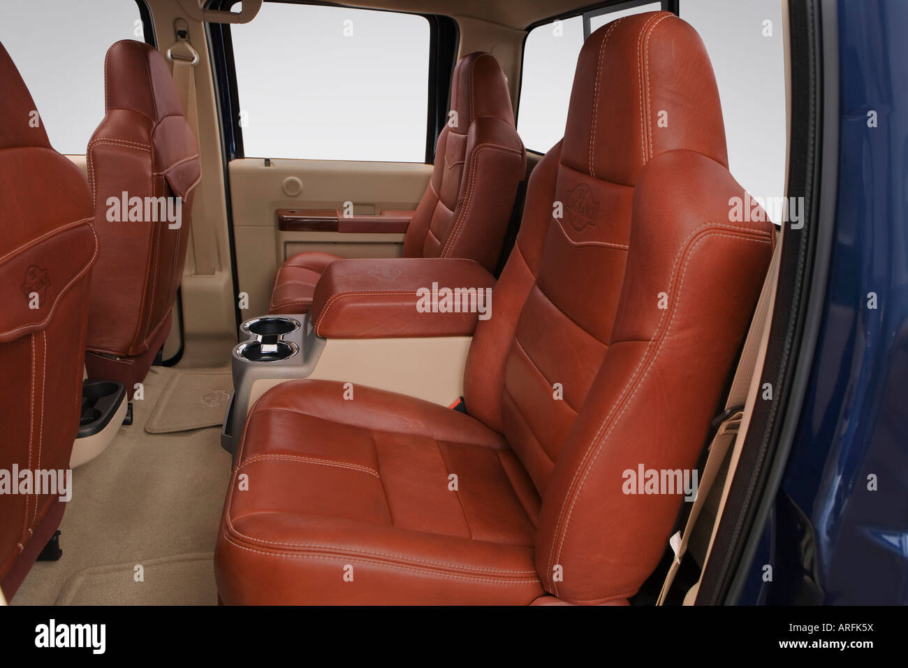 2008 Ford F 350 Sd King Ranch Drw In Blue Rear Seats Stock
