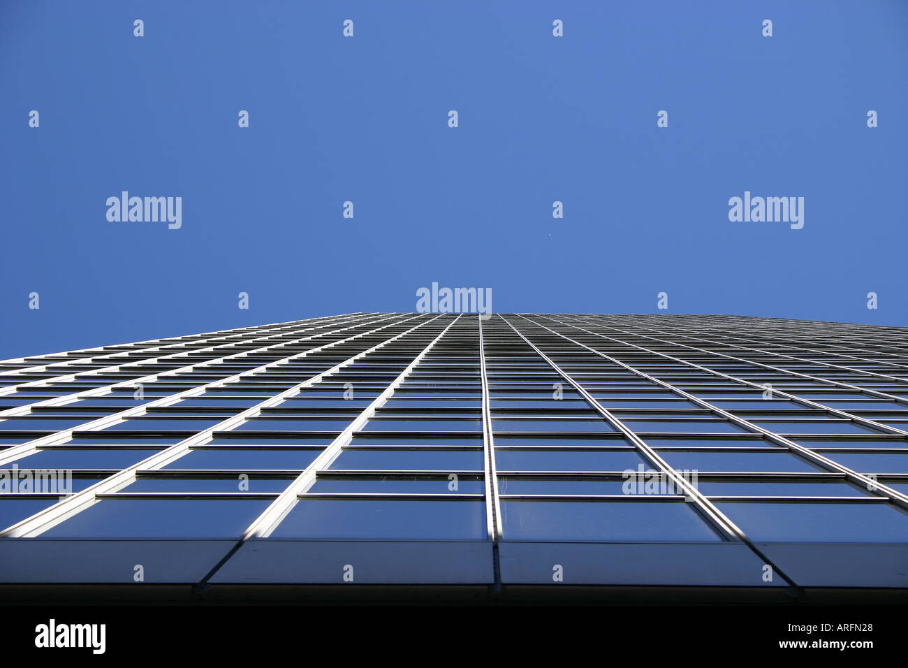 Modern building - close up on windows and blue sky Stock Photo - Alamy
