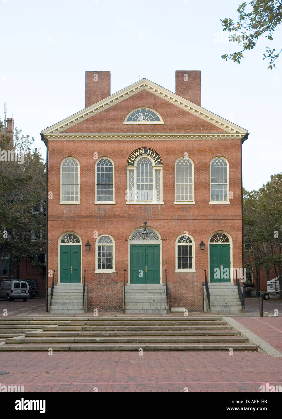 Salem Town Hall Stock Photo Alamy