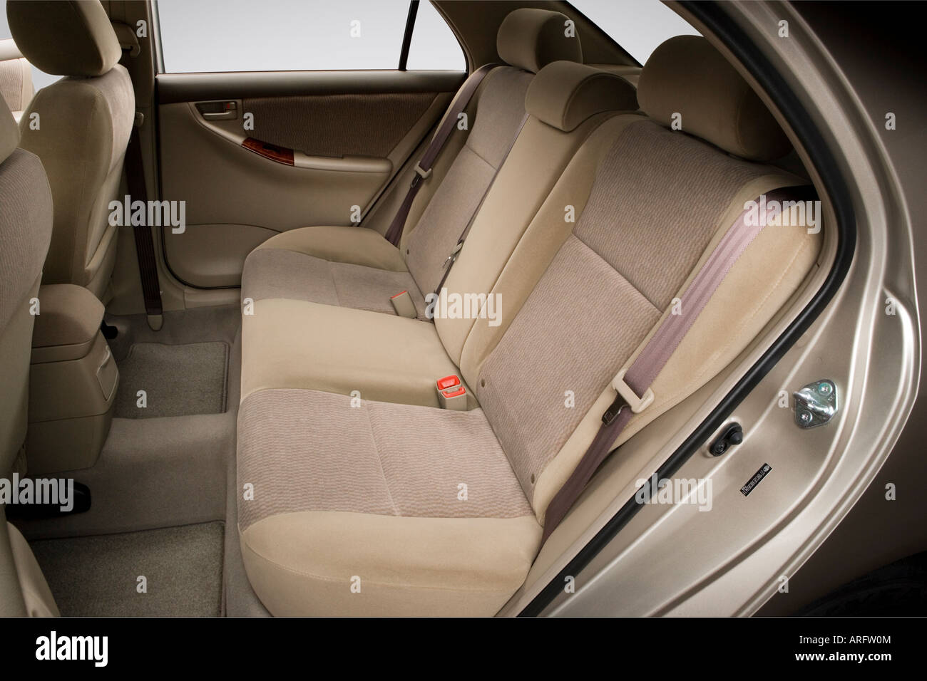 2008 Toyota Corolla LE in Beige - Rear seats Stock Photo