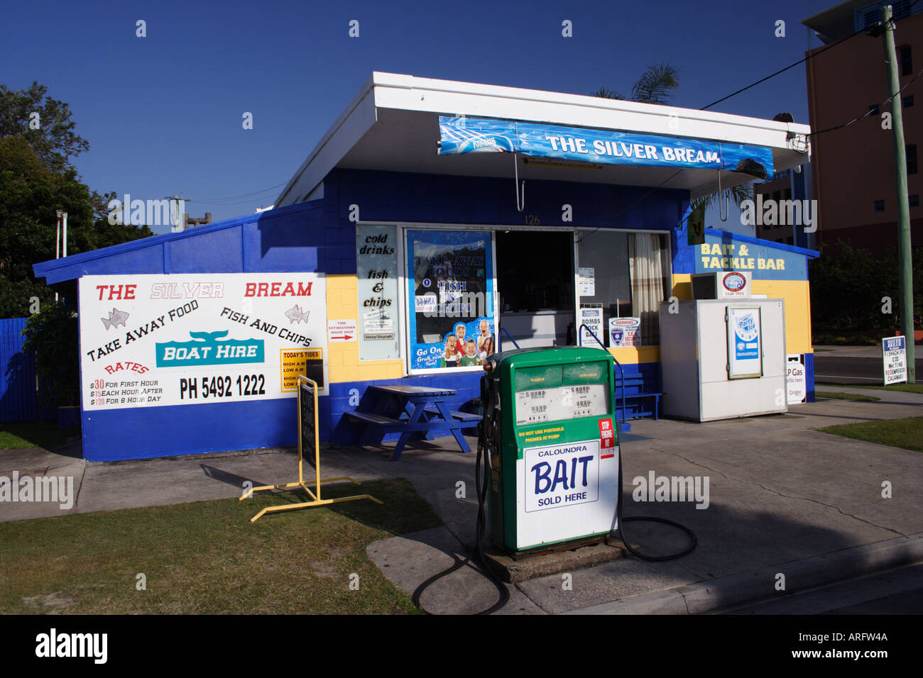 GENERAL STORE SELLING BAIT AND PETROL Stock Photo Alamy