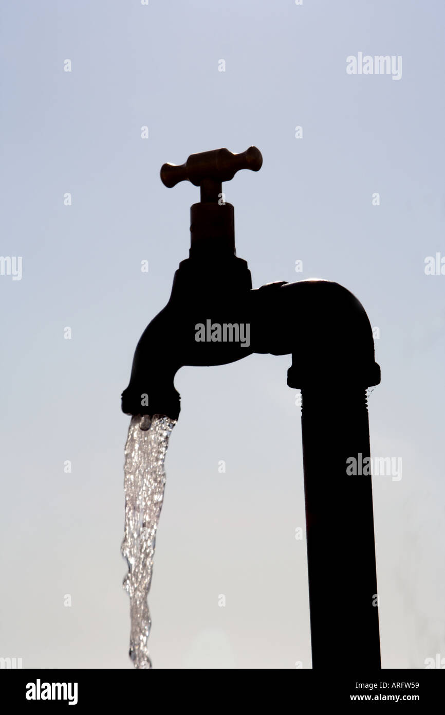 water from a tap