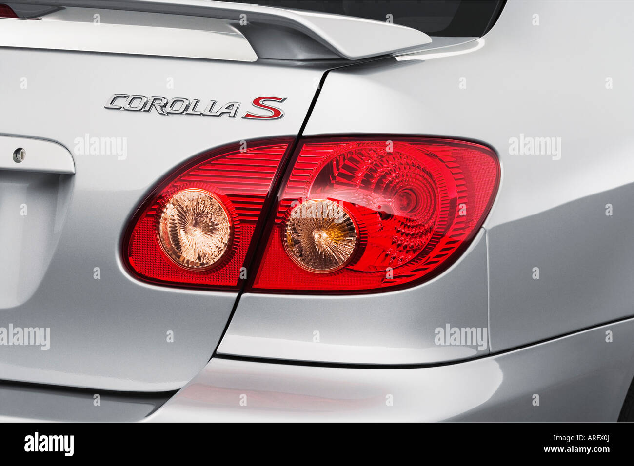 2008 Toyota Corolla S in Silver - Tail light Stock Photo - Alamy