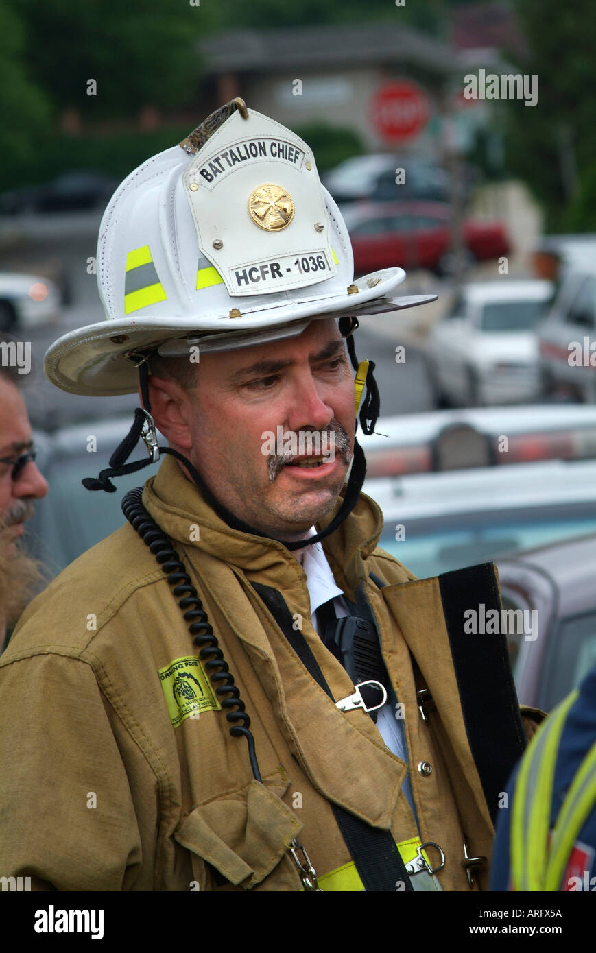 Portrait of Howard County Md Battalion Chief Stock Photo Alamy