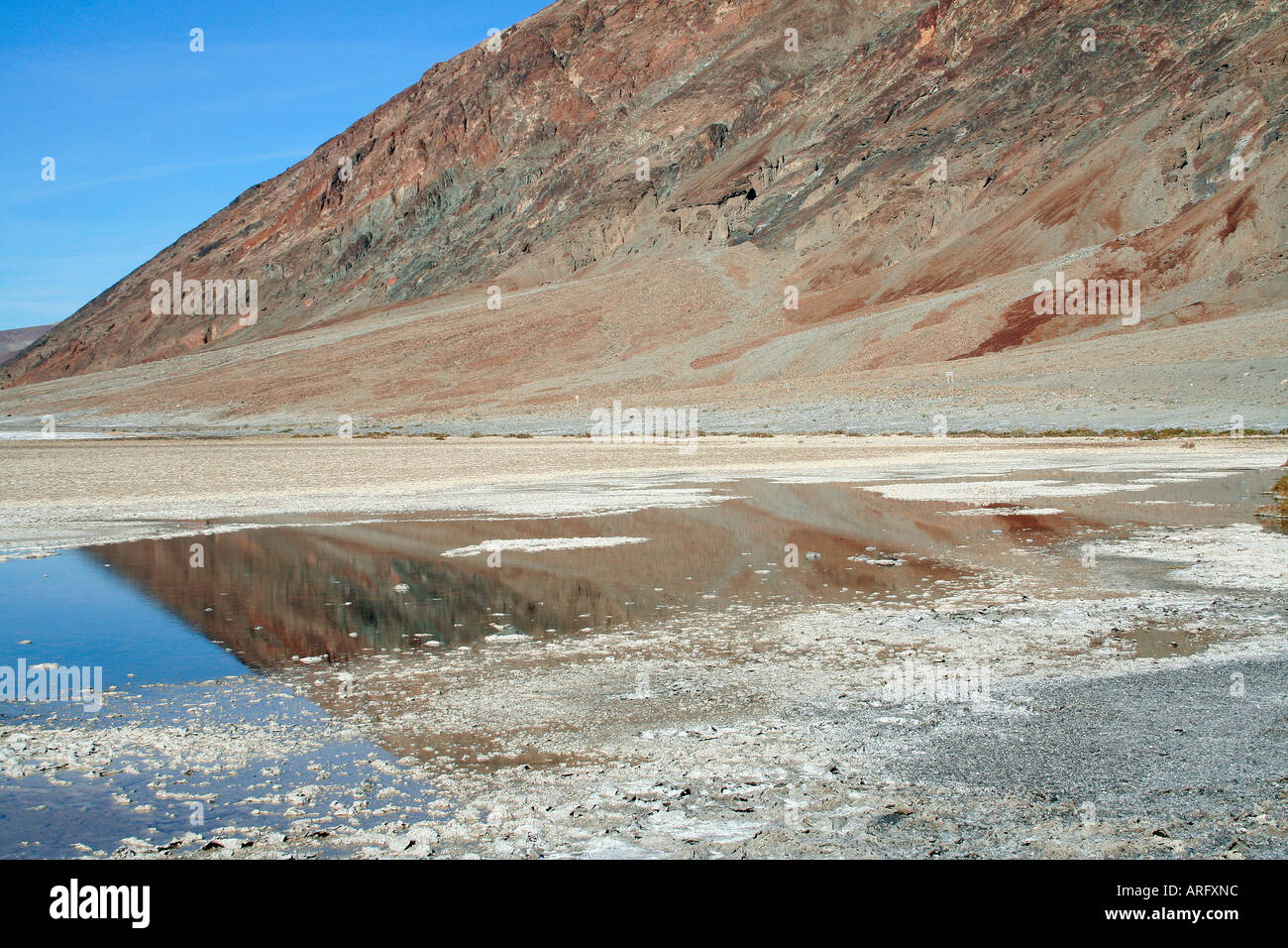 Salt flats, Badwater, Death Valley, California/Nevada, USA Stock Photo