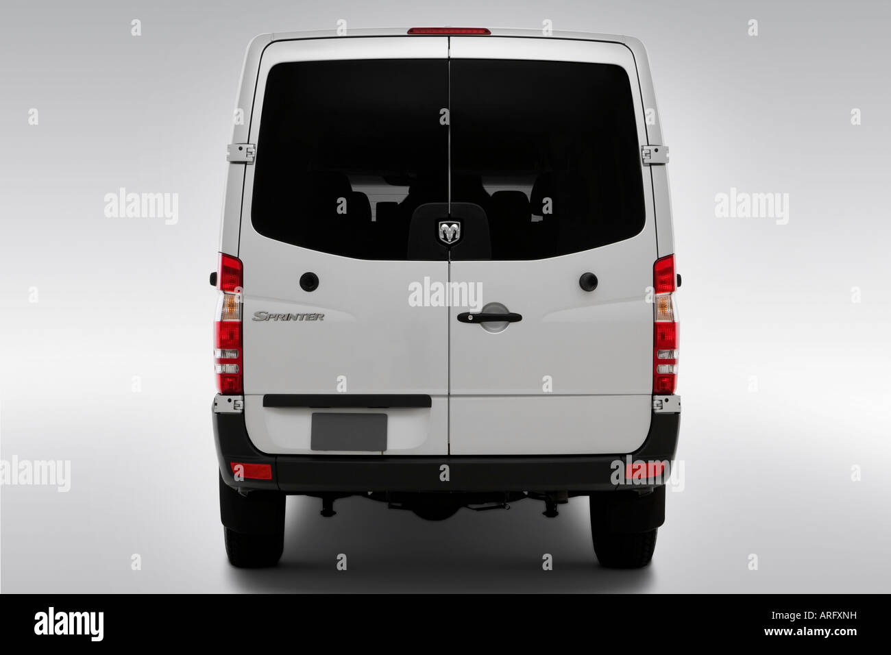 2007 Dodge Sprinter 2500 in Silver - Low/Wide Rear Stock Photo