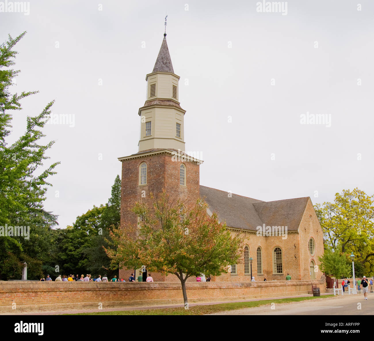 Bruton Parish Church Stock Photo