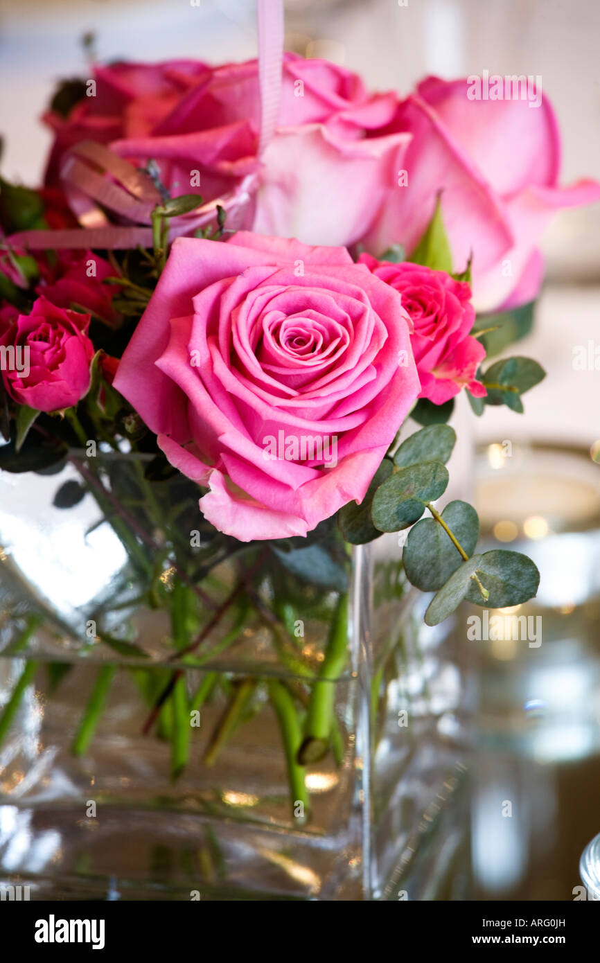 Wedding Flowers table decoration Stock Photo - Alamy