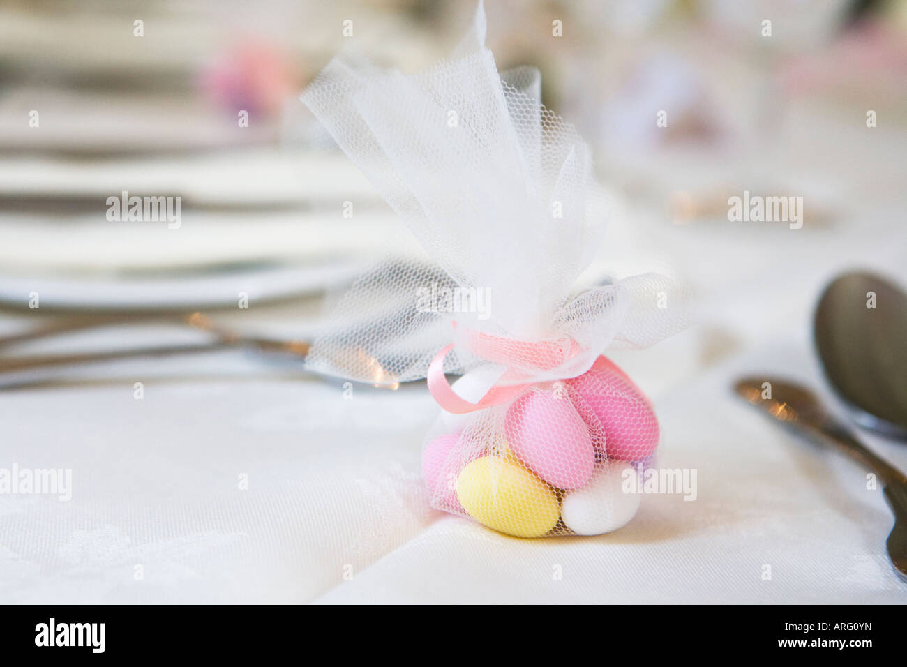 Wedding Breakfast Table Stock Photo Alamy