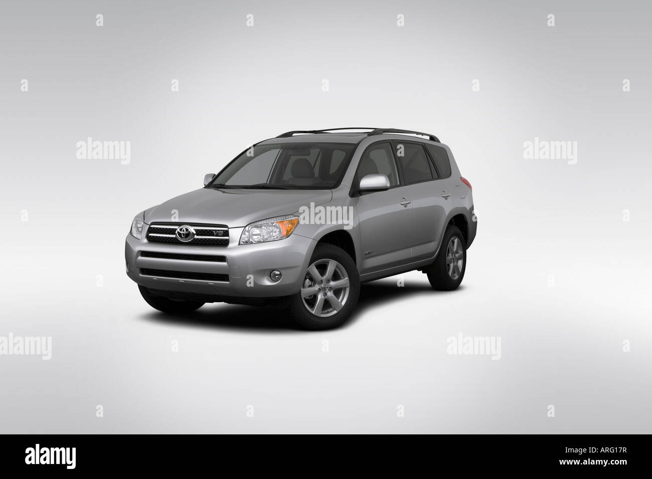 2007 Toyota RAV4 Limited in Silver - Front angle view Stock Photo - Alamy