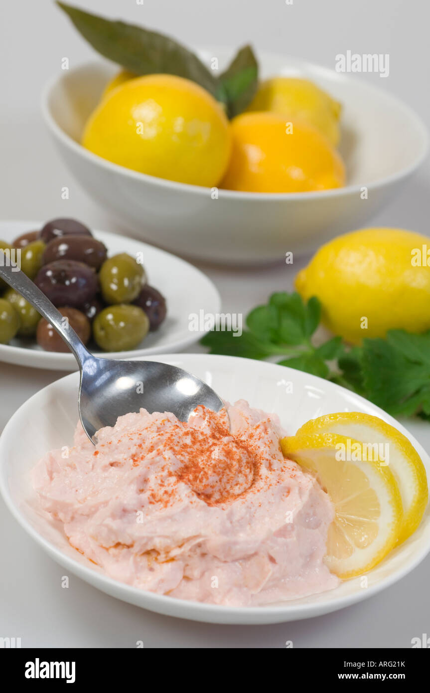 Taramasalata Greece Food Stock Photo Alamy