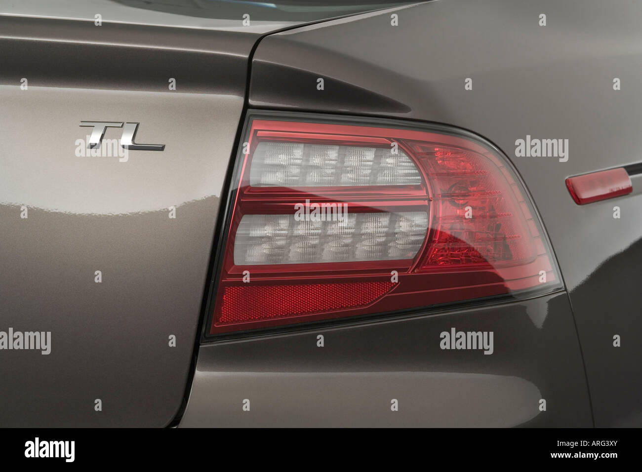 2007 Acura TL in Beige - Tail light - Stock Image