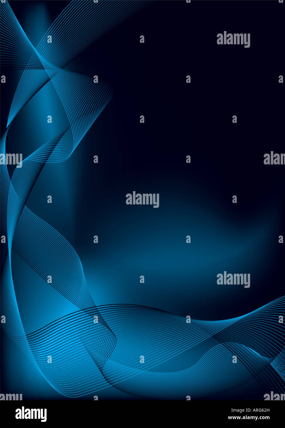 electric blue and black background with plenty of copy space Stock