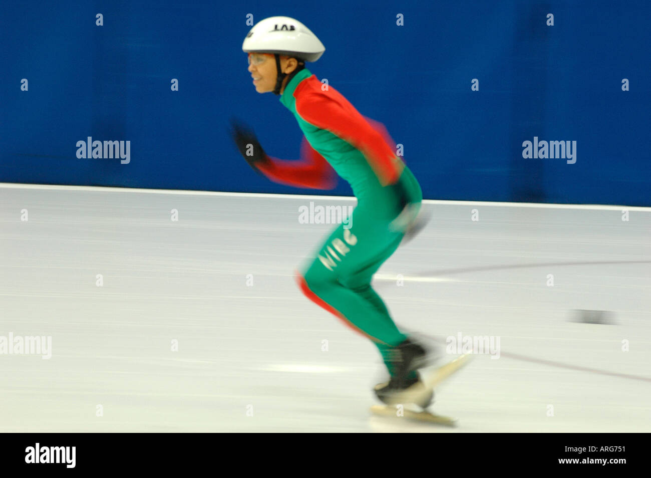 SPEED SKATING AT THE NOTTINGHAM ICE ARENA OPEN COMPETION INCLUDING SOME