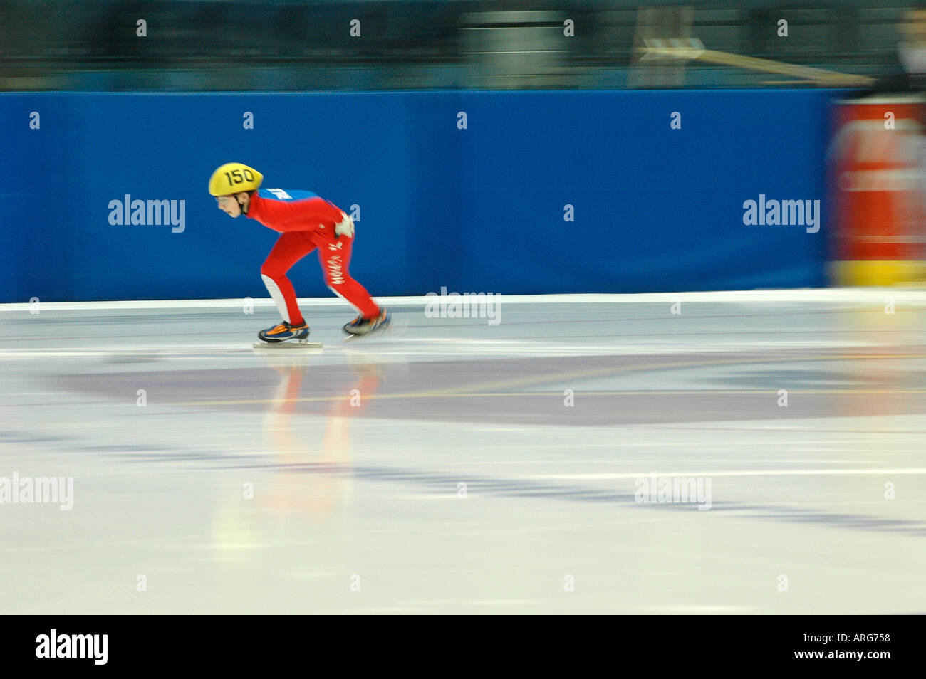 SPEED SKATING AT THE NOTTINGHAM ICE ARENA OPEN COMPETION INCLUDING SOME