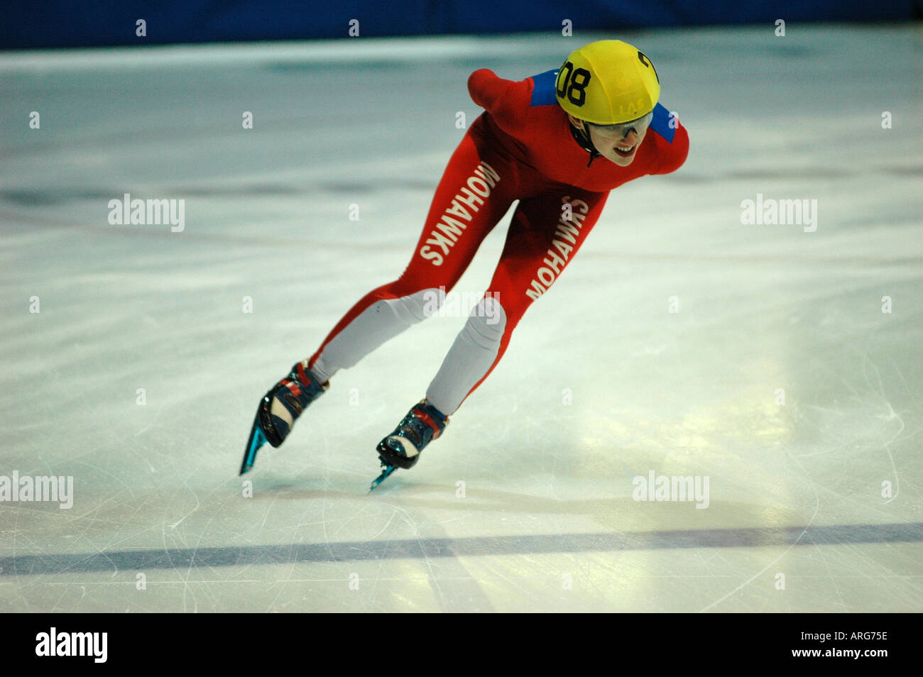 SPEED SKATING AT THE NOTTINGHAM ICE ARENA OPEN COMPETION INCLUDING SOME