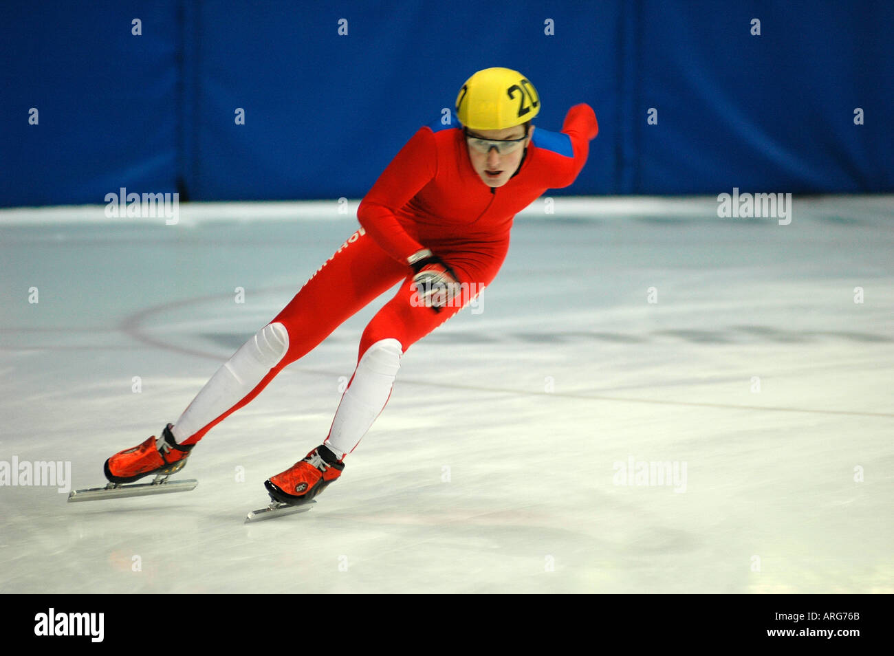 SPEED SKATING AT THE NOTTINGHAM ICE ARENA OPEN COMPETION INCLUDING SOME