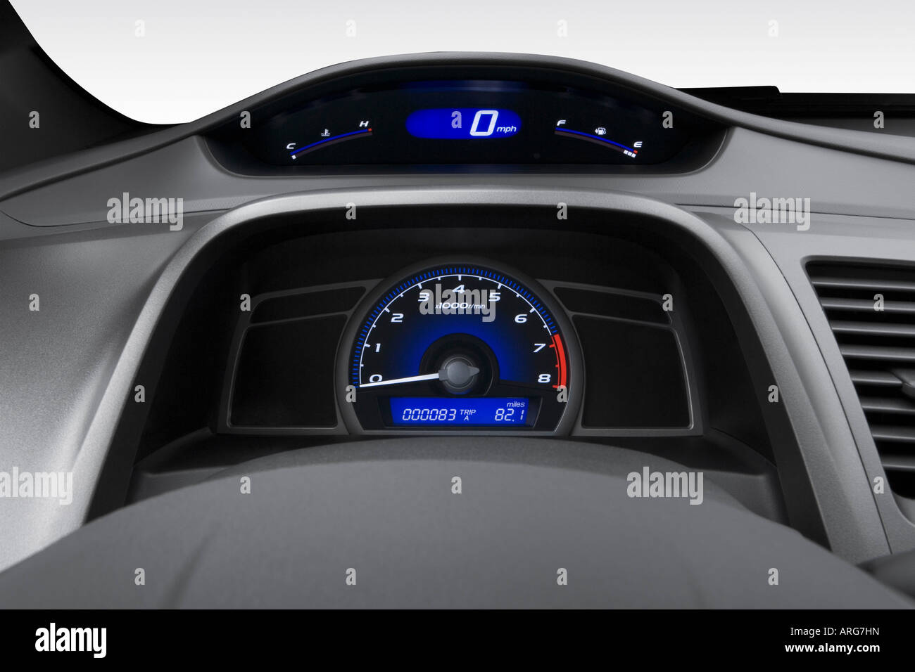2007 Honda Civic LX in Gray Speedometer/tachometer Stock Photo Alamy