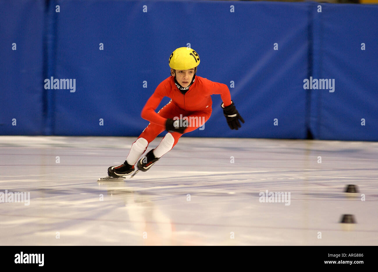 SPEED SKATING AT THE NOTTINGHAM ICE ARENA OPEN COMPETION INCLUDING SOME