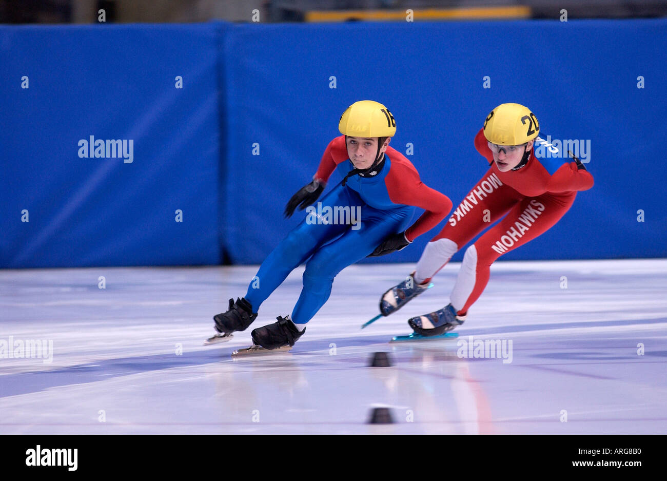 SPEED SKATING AT THE NOTTINGHAM ICE ARENA OPEN COMPETION INCLUDING SOME