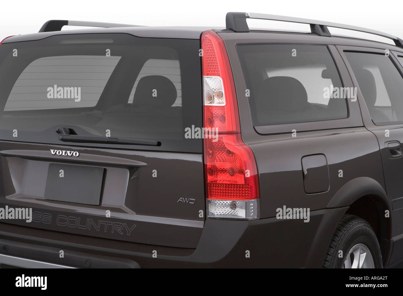 2007 Volvo XC70 2.5T in Beige - Tail light Stock Photo