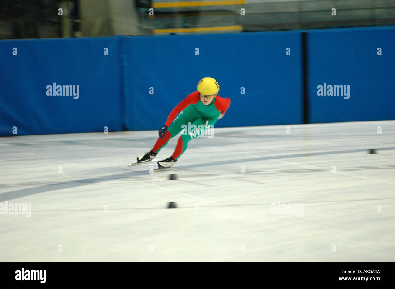 SPEED SKATING AT THE NOTTINGHAM ICE ARENA OPEN COMPETION INCLUDING SOME