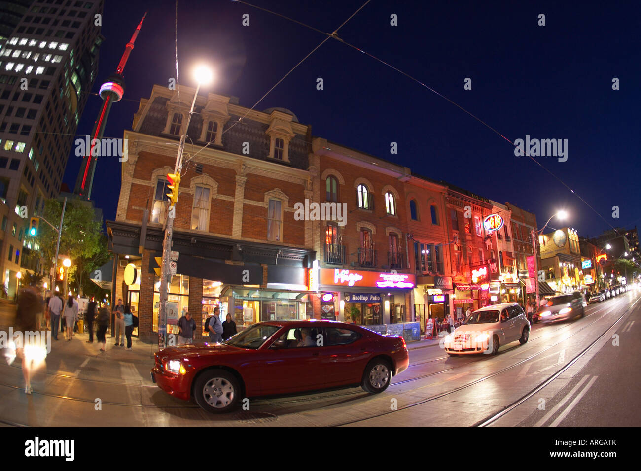 Cars at City Intersection, Toronto, Ontario, Canada Stock Photo Alamy